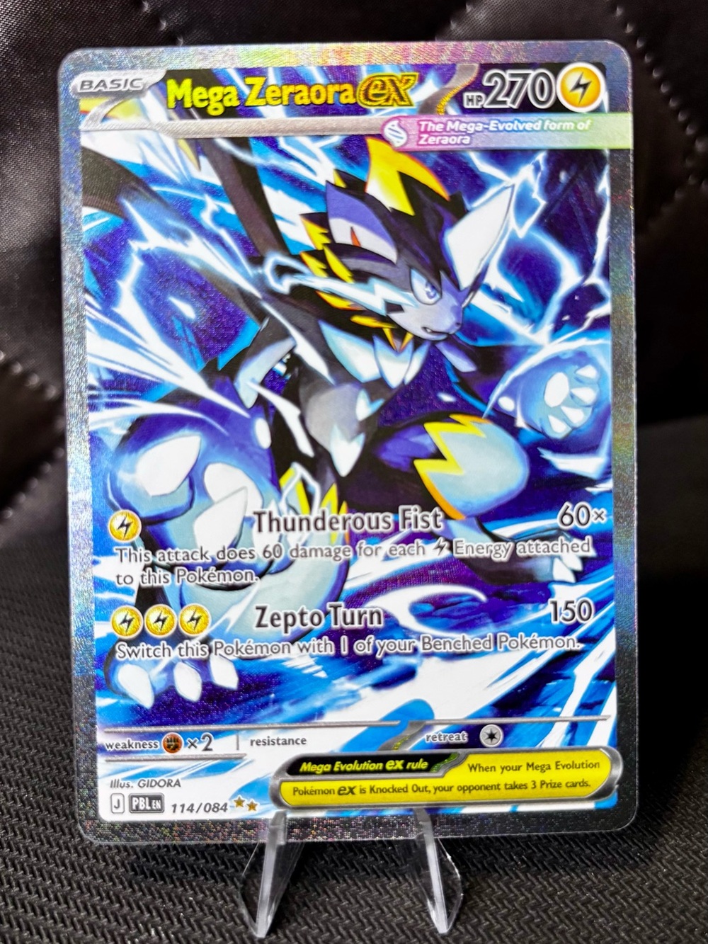 Pokemon Mega Zeraora EX Holofoil - Special Illustration Rare - NM